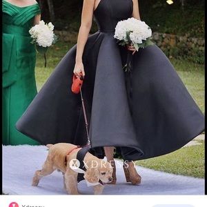 Black cocktail party dress